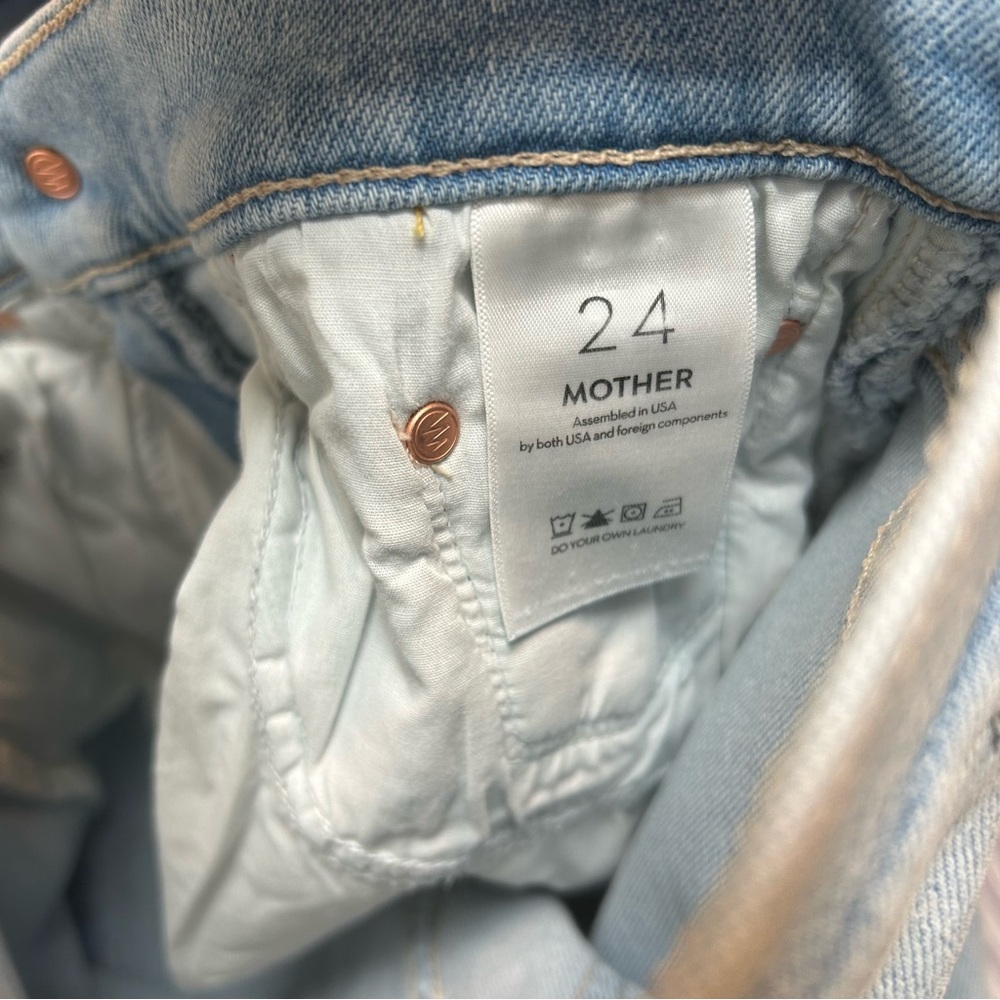 **NWT Mother Denim Jeans The Mid Rise Rambler Zip AnkleWash: Balls in your court - Picture 8 of 16